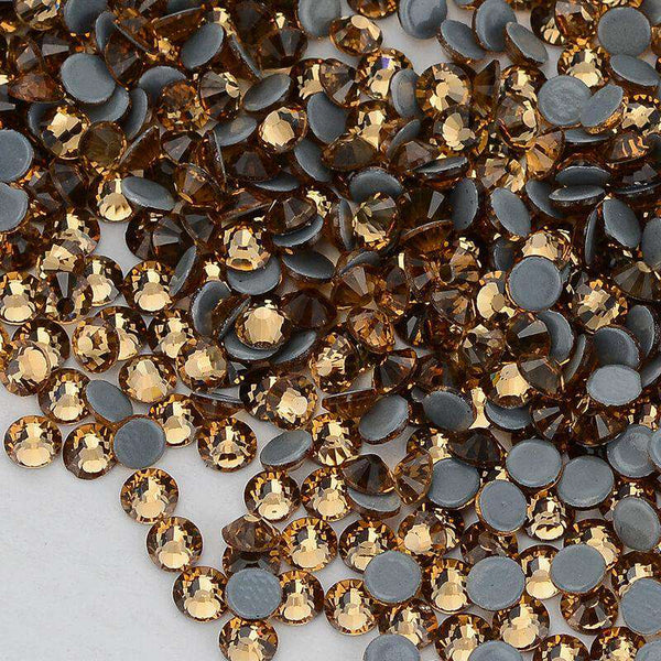 Light Colorado Topaz Glass Hot-Fix Rhinestones In Bulk WholesaleRhinestone