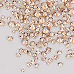 Mixed Sizes Golden Shadow Glass FlatBack Rhinestones For Nail Art WholesaleRhinestone