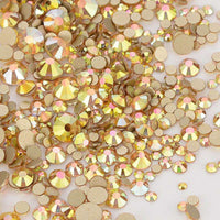 Mixed Sizes Metal Sunlight FlatBack Rhinestones For Nail Art WholesaleRhinestone