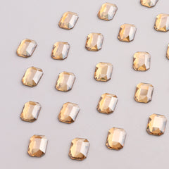 Octagon Shape Golden Shadow Flat Back Fancy Rhinestones WholesaleRhinestone