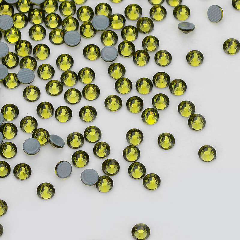 Olive Green Glass HotFix Rhinestones WholesaleRhinestone