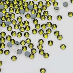 Olive Green Glass HotFix Rhinestones In Bulk WholesaleRhinestone