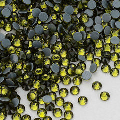 Olive Green Glass HotFix Rhinestones In Bulk WholesaleRhinestone
