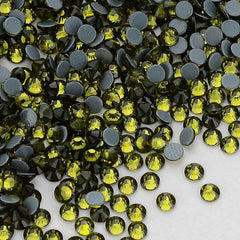 Olive Green Glass HotFix Rhinestones WholesaleRhinestone