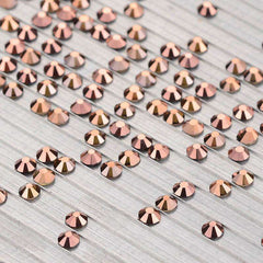 Rose Gold Glass FlatBack Rhinestones In Bulk WholesaleRhinestone