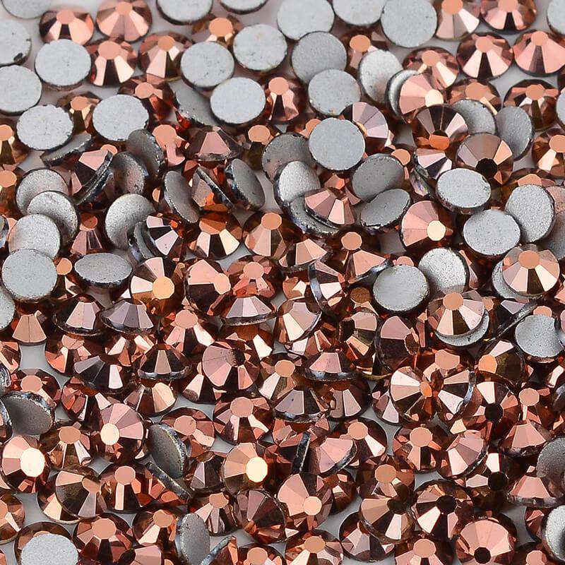 Rose Gold Glass FlatBack Rhinestones In Bulk WholesaleRhinestone