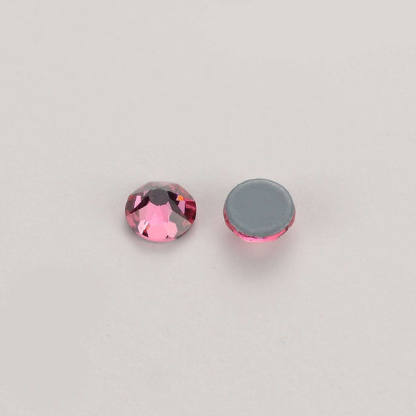 Rose Glass HotFix Rhinestones 16 Cut Facets In Bulk WholesaleRhinestone
