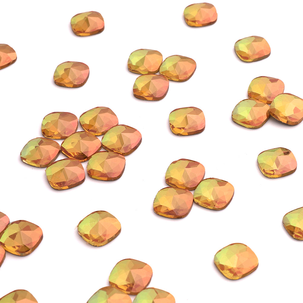 Round Square Shape Metal Sunlight Glass Flat Back Fancy Rhinestones WholesaleRhinestone Pääkuva