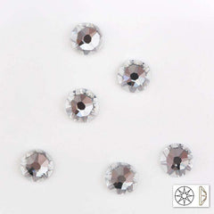 Crystal Glass Flat Back HotFix Rhinestones 16 Cut Facets In Bulk WholesaleRhinestone