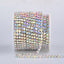 Crystal AB Glass Rhinestones Close Cup Chain -1 Row Silver Base WholesaleRhinestone