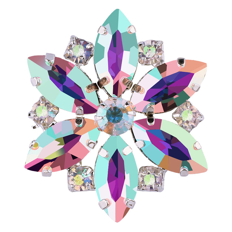 Sew-on Crystal AB Glass Rhinestone Applique RA619 WholesaleRhinestone メイン画像