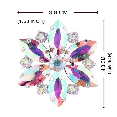 Sew-on Crystal AB Glass Rhinestone Applique RA619 WholesaleRhinestone