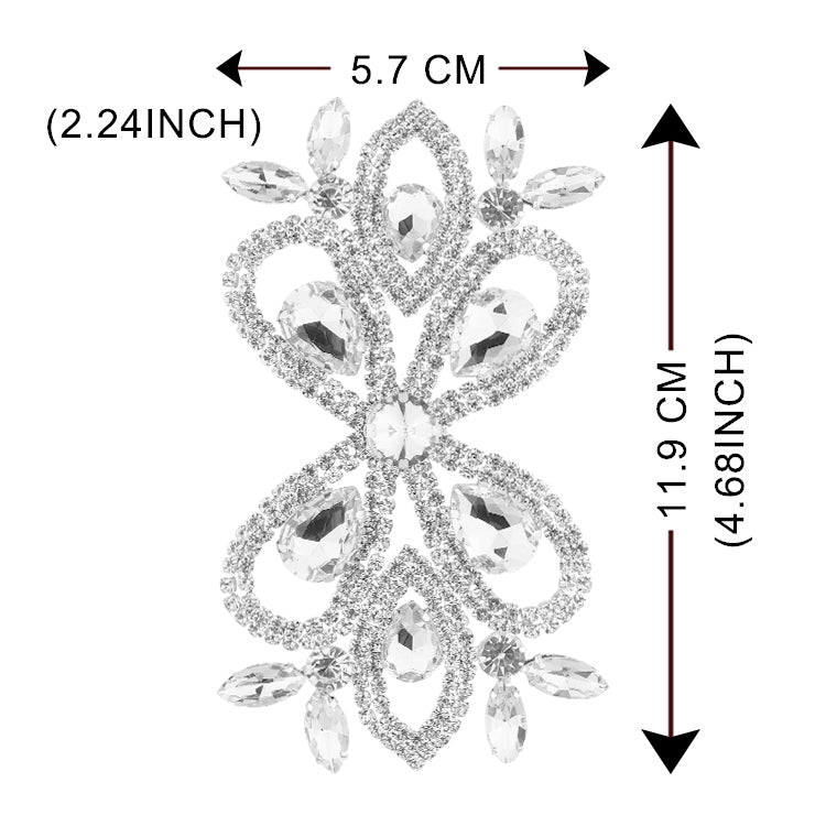 Sew-on Crystal Glass Rhinestone Applique RA568 WholesaleRhinestone