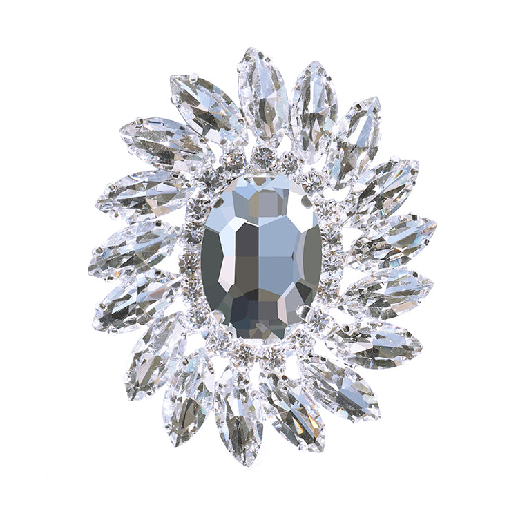 Sew-on Crystal Glass Rhinestone Applique RA596 WholesaleRhinestone メイン画像