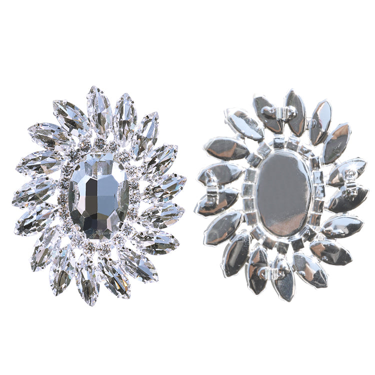 Sew-on Crystal Glass Rhinestone Applique RA596 WholesaleRhinestone