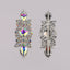 Sew-on Crystal AB  Glass Rhinestone Applique RA400 WholesaleRhinestone