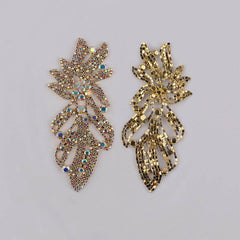 Sew-on Crystal AB  Glass Rhinestone Applique RA468 WholesaleRhinestone