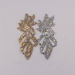 Sew-on Crystal AB  Glass Rhinestone Applique RA468 WholesaleRhinestone