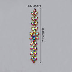 Sew-on Crystal AB  Glass Rhinestone Applique RA531 WholesaleRhinestone