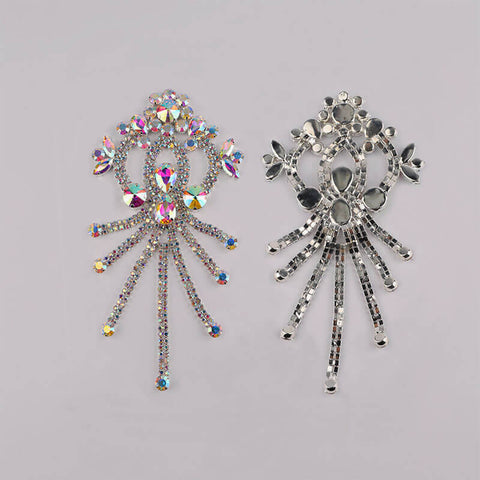 Sew-on Crystal AB  Glass Rhinestone Applique RA584 WholesaleRhinestone