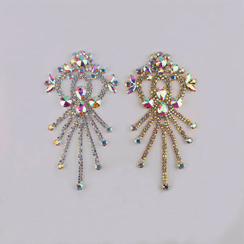 Sew-on Crystal AB  Glass Rhinestone Applique RA584 WholesaleRhinestone