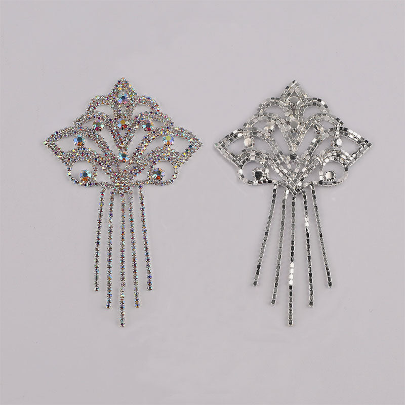 Sew-on Crystal AB  Glass Rhinestone Applique RA644 WholesaleRhinestone