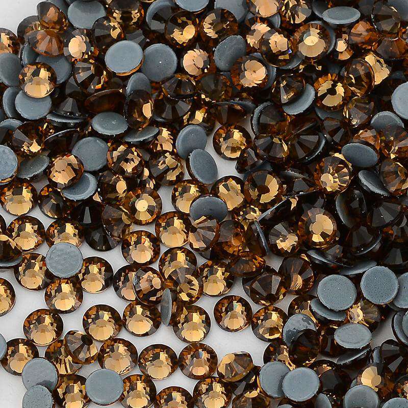 Smoked Topaz Glass HotFix Rhinestones In Bulk WholesaleRhinestone