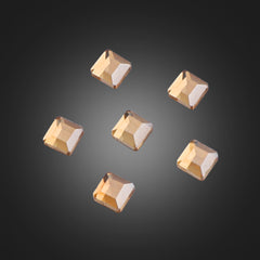 Square Shape Golden Shadow Flat Back Fancy Rhinestones WholesaleRhinestone