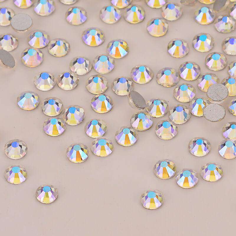 Starry Sky Glass FlatBack Rhinestones Silver Back WholesaleRhinestone