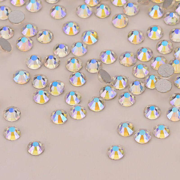 Starry Sky Glass FlatBack Rhinestones Silver Back WholesaleRhinestone