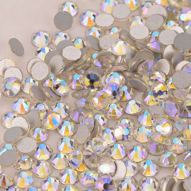 Starry Sky Glass FlatBack Rhinestones Silver Back WholesaleRhinestone