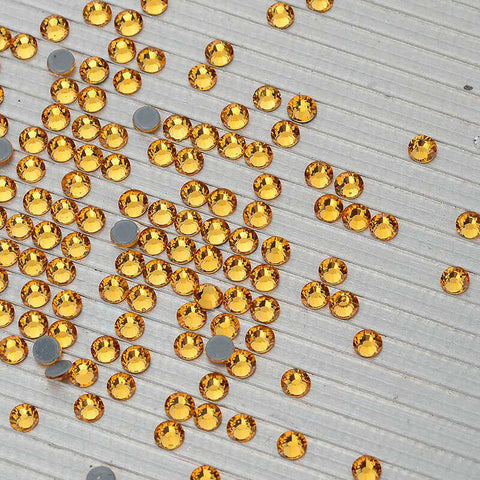 Topaz Glass HotFix Rhinestones In Bulk WholesaleRhinestone