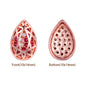 Mixed Colors Drop Shape Rose Gold Plated High-Quality Sew-on Alloy Charms Inlaid Cubic Zirconia WholesaleRhinestone