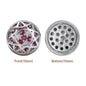 Round Shape Imitation Rhodium Plated High-Quality Sew-on Alloy Charms Inlaid Cubic Zirconia WholesaleRhinestone