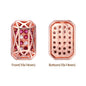 Octagon Shape Rose Gold Plated High-Quality Sew-on Alloy Charms Inlaid Cubic Zirconia WholesaleRhinestone