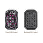 Octagon Shape Hematite Plated High-Quality Sew-on Alloy Charms Inlaid Cubic Zirconia WholesaleRhinestone