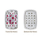 Cushion Rectangle Shape Silver Plated High-Quality Sew-on Alloy Charms Inlaid Cubic Zirconia WholesaleRhinestone