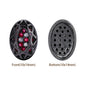 Oval Shape Hematite Plated High-Quality Sew-on Alloy Charms Inlaid Cubic Zirconia WholesaleRhinestone
