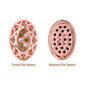 Oval Shape Rose Gold Plated High-Quality Sew-on Alloy Charms Inlaid Cubic Zirconia WholesaleRhinestone