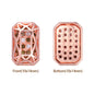 Octagon Shape Rose Gold Plated High-Quality Sew-on Alloy Charms Inlaid Cubic Zirconia WholesaleRhinestone