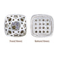 Cushion Square Shape Silver Plated High-Quality Sew-on Alloy Charms Inlaid Cubic Zirconia WholesaleRhinestone