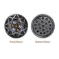 Round Shape Hematite Plated High-Quality Sew-on Alloy Charms Inlaid Cubic Zirconia WholesaleRhinestone