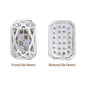 Octagon Shape Silver Plated High-Quality Sew-on Alloy Charms Inlaid Cubic Zirconia