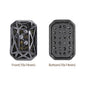 Octagon Shape Hematite Plated High-Quality Sew-on Alloy Charms Inlaid Cubic Zirconia WholesaleRhinestone