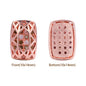 Cushion Rectangle Shape Rose Gold Plated High-Quality Sew-on Alloy Charms Inlaid Cubic Zirconia WholesaleRhinestone