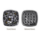 Cushion Square Shape Hematite Plated High-Quality Sew-on Alloy Charms Inlaid Cubic Zirconia WholesaleRhinestone