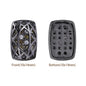 Cushion Rectangle Shape Hematite Plated High-Quality Sew-on Alloy Charms Inlaid Cubic Zirconia WholesaleRhinestone