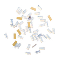 Rectangle Shape White Opal Flat Back Fancy Rhinestones WholesaleRhinestone