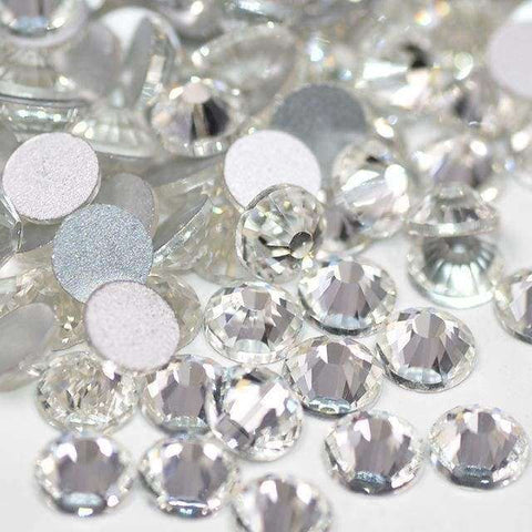 Crystal Glass FlatBack Rhinestones Silver Back WholesaleRhinestone