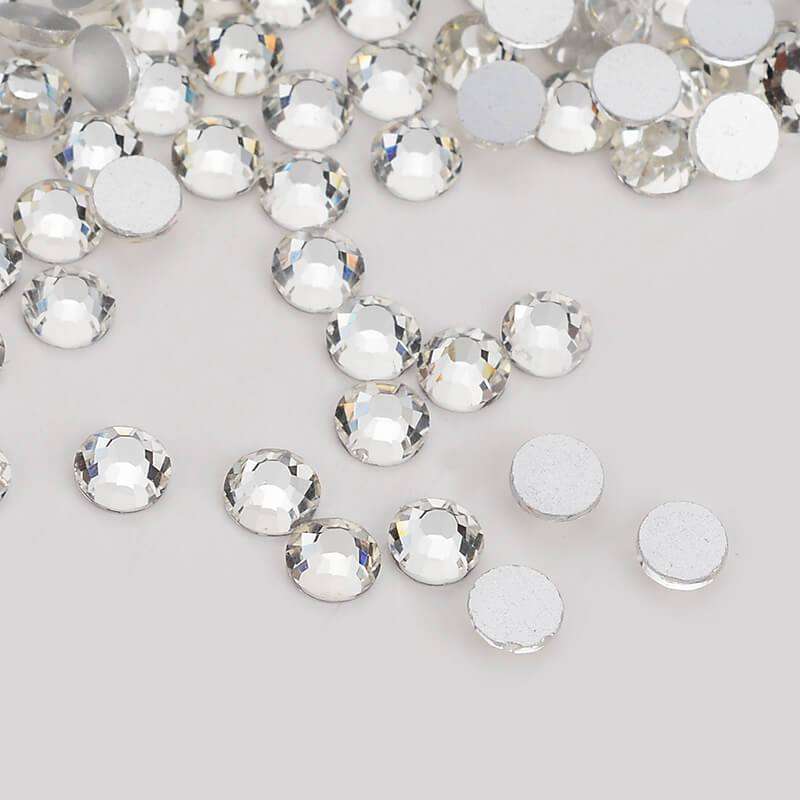 Crystal Glass FlatBack Rhinestones Silver Back WholesaleRhinestone